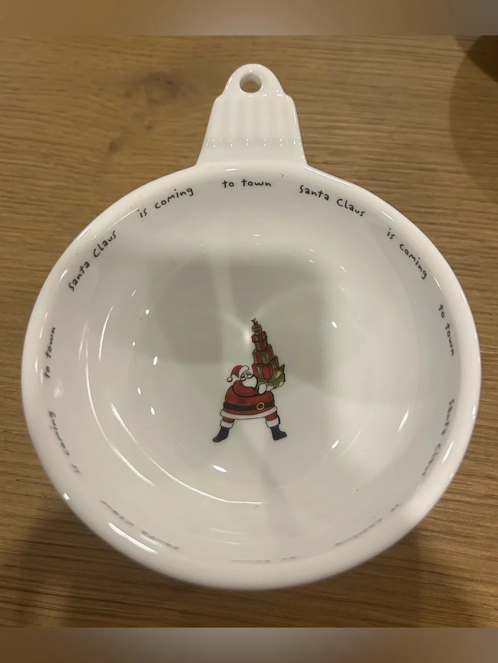 Pottery Barn | Holiday Cheer Ornament Shaped Bowls | Set of 4 | Ceramic